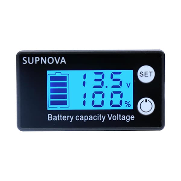 12V DC7-68V Batterimåler Batterikapasitet Spenningsmonitor Målerindikator