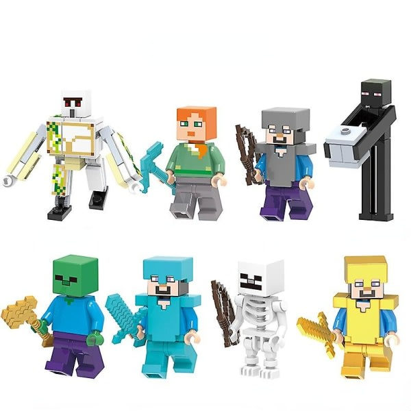 Minecraft-serien jern golem alice steve byggeklosser leketøy