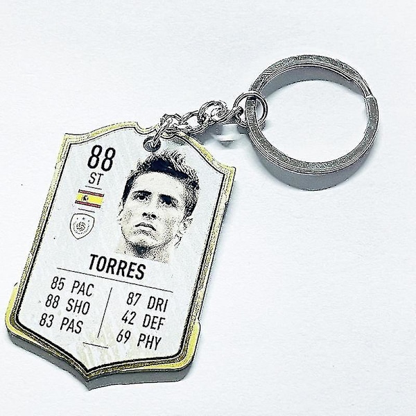 Jalkapallojoukkueen avaimenperä MM-kisat akryyliriipus Keychain de Gea 97