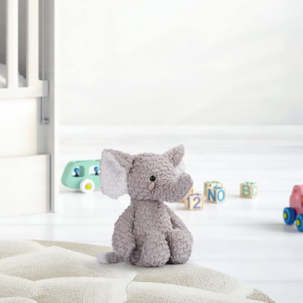 Elefant plys legetøj, 35 cm dukke ting Dyre børne kram plys fødselsdag, Lil Grey Elephant
