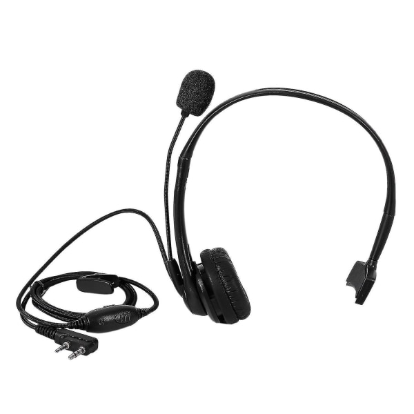 2-polet PTT-mikrofonhovedtelefon-headset til Kenwood Retevis Baofeng Uv5r 5r/888s