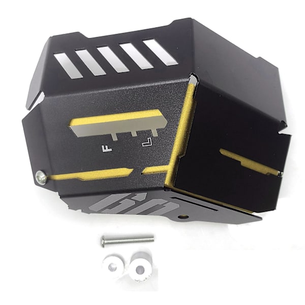 Vannkjølereservoar Tankbeskytter for Yamaha Mt-09 Mt09 Fz-09 Fz09 Svart Golden Length 27cm