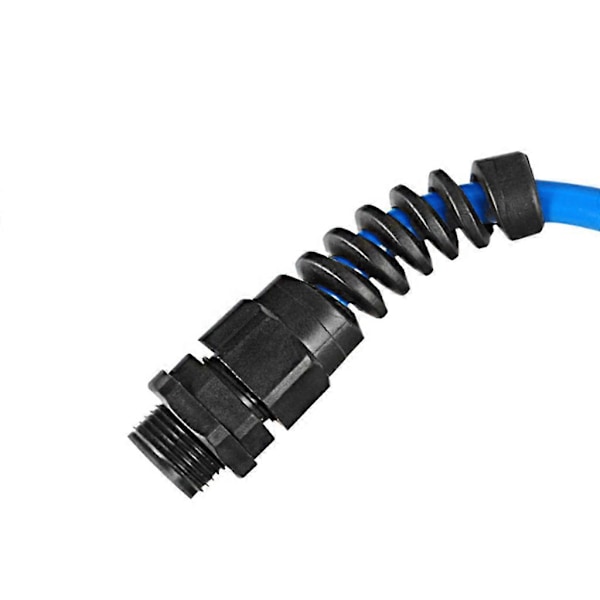 10 stk. Vanntette M12 PG7 Kabelkoblinger Spiral Strekkavlastning Beskyttelse