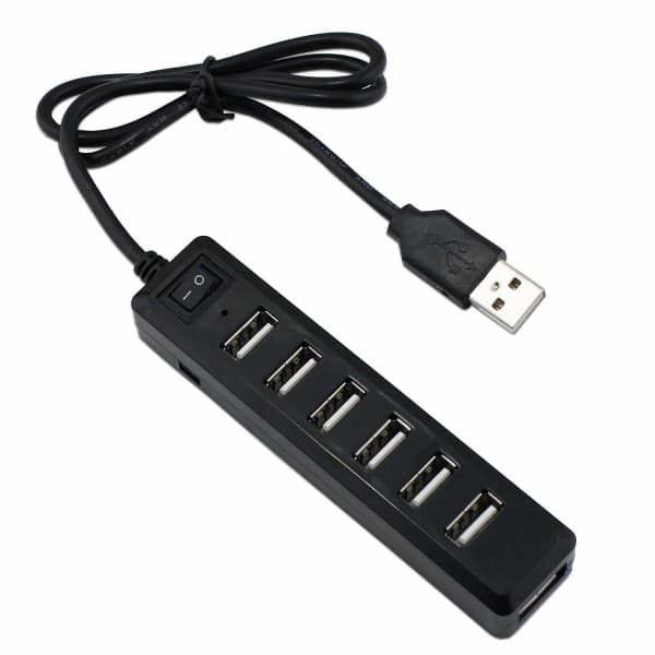 7-ports USB-hub med høj hastighed til PS3, Xbox, Wii, PC, MAC, bærbar computer, notesbog, Mac Book, NetBook, tablet, fane