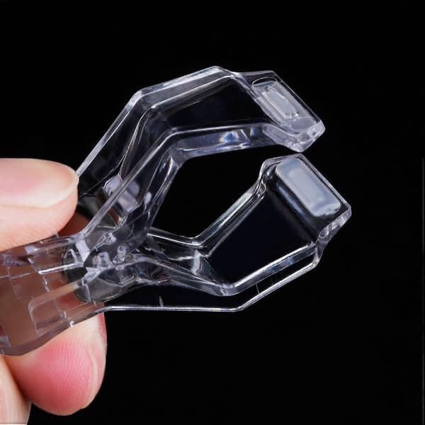 25-pack roterbara skyltklämmor i plast, skylthållare för varor, transparent