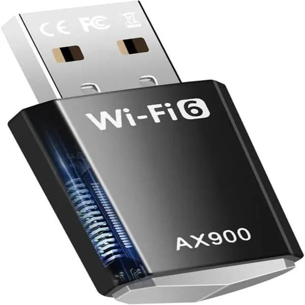 AX900 Dual-Band 2.4/5.8 GHz MU-MIMO WPA3 WiFi 6 USB-adapter for PC — Opptil 900 Mbps - LAN