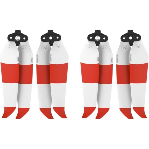 Air 2S Propeller Lavt-Støj Propeller Sammenklappelig 7238F Propeller til DJI Mavic Air 2/Air 2S Drone Tilbehør (Rød Hvid 4 Stykker)