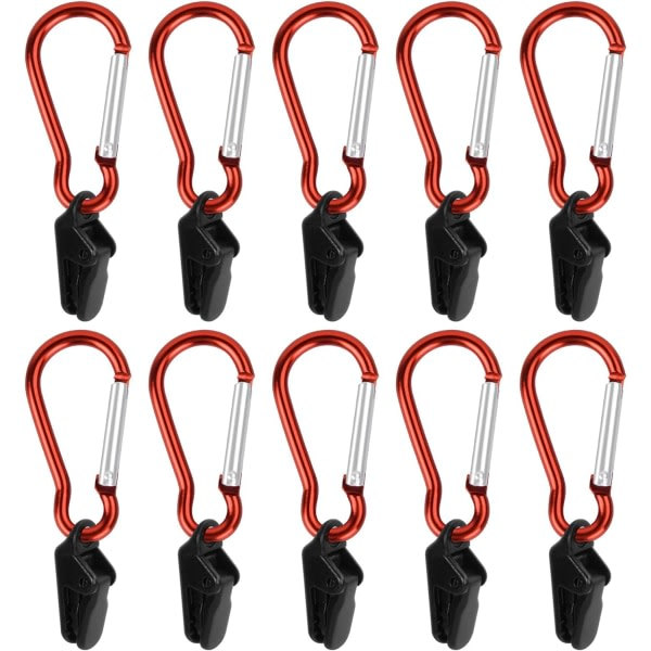 10 Set Tarp Clip Markis Tältklämma Högpresterande Tältklämma