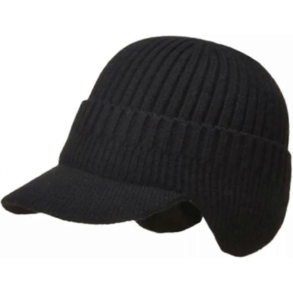 Proposition Stickad Mössa, Elastisk Varmt Öronskydd Stickad Mössa gray Without Plush Lining