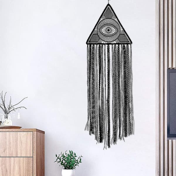 Drømmefanger Evil Eye Drømmefangere Rene Sorte Drømmefangere Stor Drømmefanger Boho Væghængende Ornament Gave