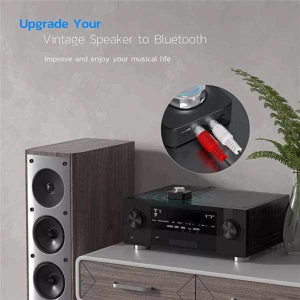 Bluetooth 5.0 Audio RCA-modtager