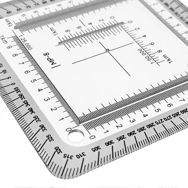 TacticalLearning og træning af tropper Proportional Coordinate Scale Coordinate Ruler Praktisk