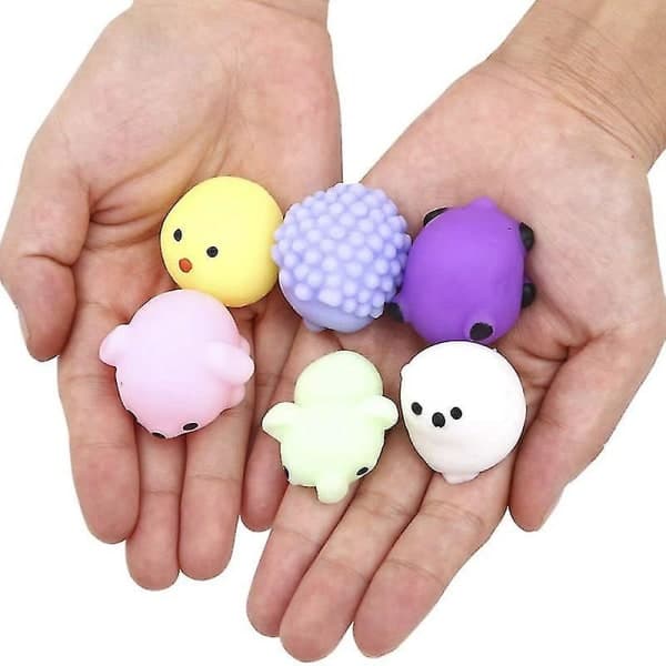 24-pak bløde legetøj søde dyr anti-stress bolde mochi legetøj stress relief legetøj
