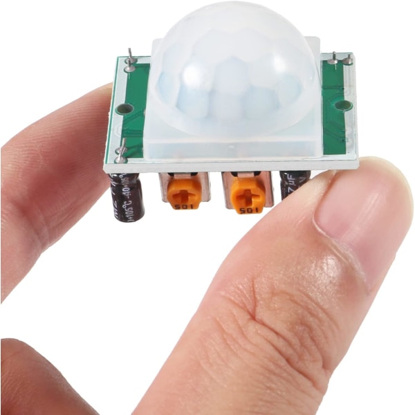 5 stk HC-SR501 PIR Infrarød Sensor IR Menneskekroppsbevegelsesmodul for Arduino for Raspberry Pi (Grønn)