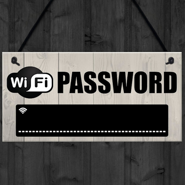 Wifi-lösenord Krittavla Husvärmningspresent Hängande Plakett Hem Internet Skylt