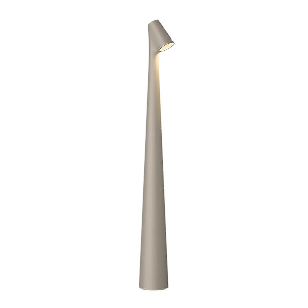 Elegant Slim Konisk Stem Bordlampe Bærbar & Dæmpbar Led Skulpturlys Dec Gray