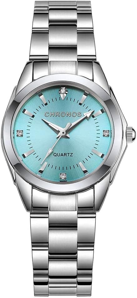 Dame Quartz Armbåndsure Dame Piger Vandtæt Rustfrit Stål Analog Ur