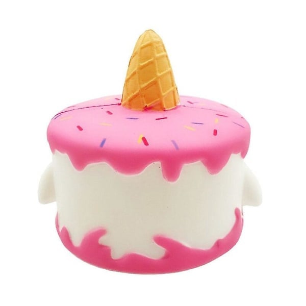 Kawaii Squishy Langsomt Stigende Enhjørning Kage Klem Legetøj Blødt Brød Dekompression Dekompression Legetøj Simulation Håndværk Dekoration 11*10 Cm