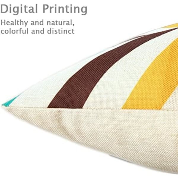 Pudebetræk (45cmx45cm) Ræv Bomuld Linned Cushio Grå Beige