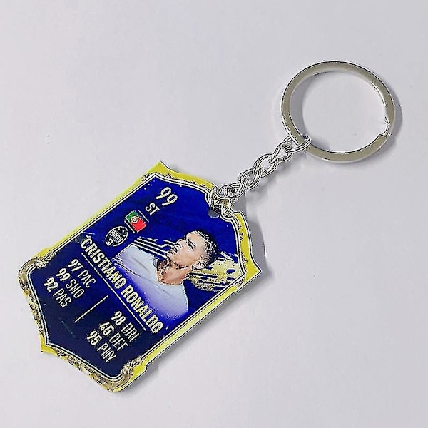 Jalkapallojoukkueen avaimenperä MM-kisat akryyliriipus Keychain Cantona 93