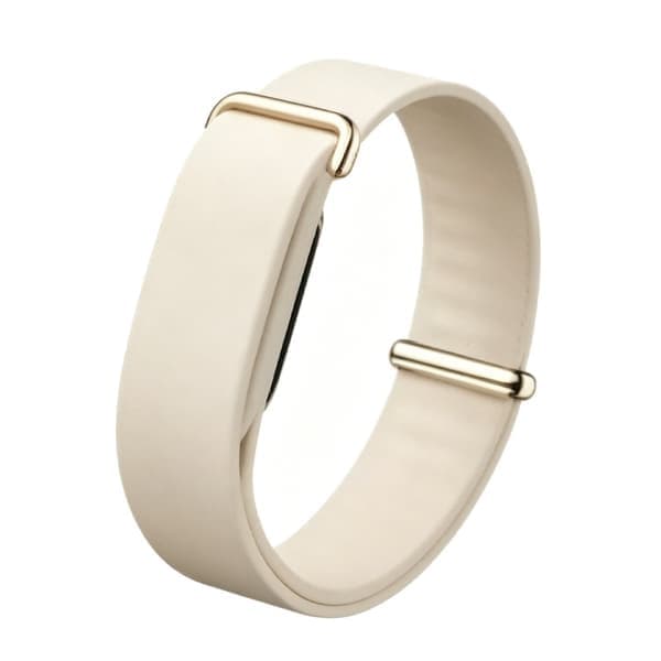 Kellon ranneke Google Fitbit Airille, silikoninen urheiluranneke Beige