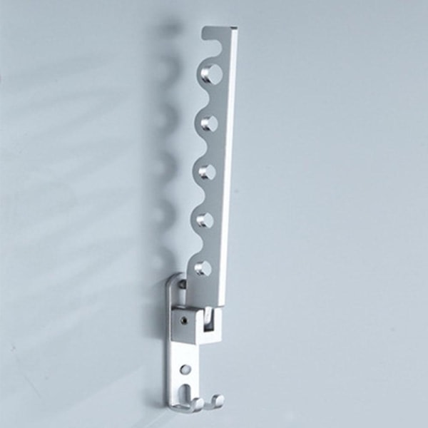 Torktumlare Vikbar vägghängd klädhängare i rostfritt stål silver
