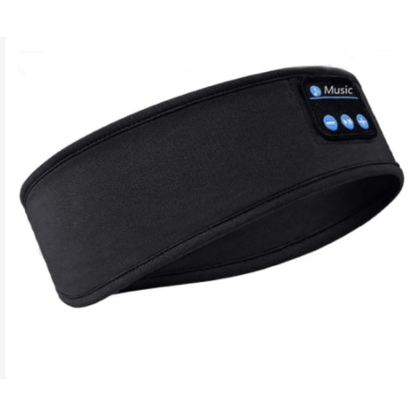 Trådløst bluetooth-hodesett for søvnhodesett med musikkhodebånd black
