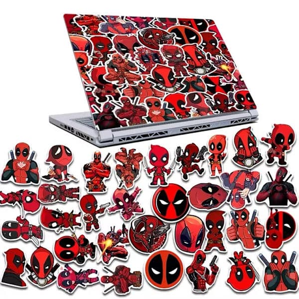 35 st Deadpool Marvel Superhjälte Serier Tecknad Anime Karaktär Graffiti Stickers