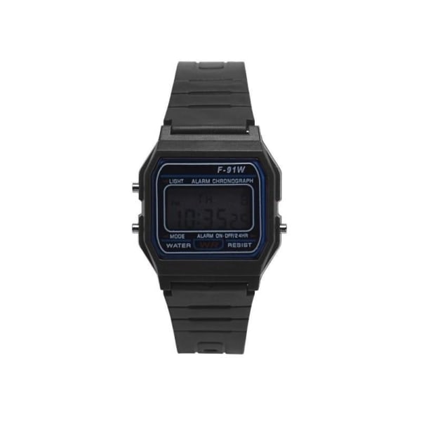 Digitalt retro-ur i sort