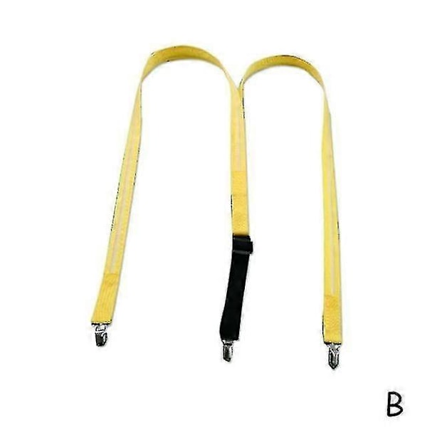 LED-haalarit ja solmio miehille - Täydellinen musiikkifestivaaleille ja naamiaisiin Suspenders- red