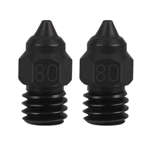 Herdet stål 0,2 0,4 0,6 0,8 3D-printerdyse for Ender3 5Pro/ Ender3V2/CR6SE/CR10 Printdyse 2 stk