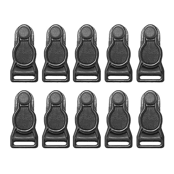 10x Benstropper Lårhøye Strømper Strømpebånd Metallklips 12mm Xixi