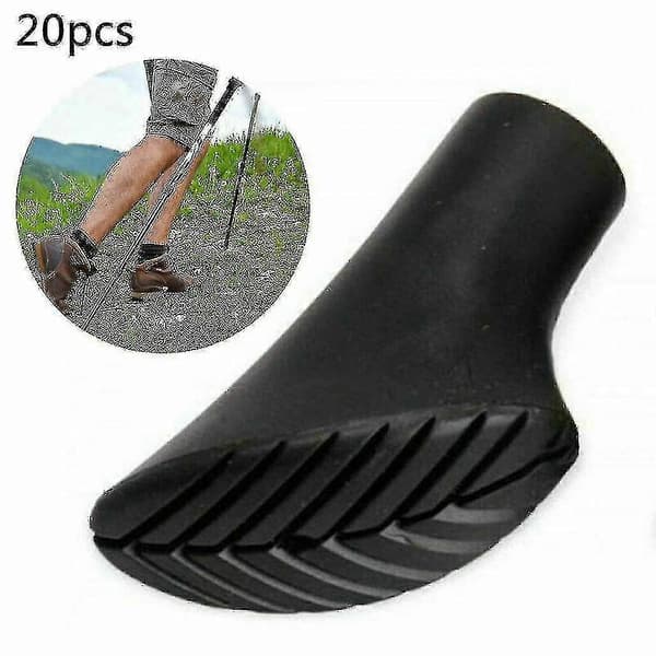 20 stk. / 10 par Nordic Walking Pads Asfalt Gummibuffer X-4gt