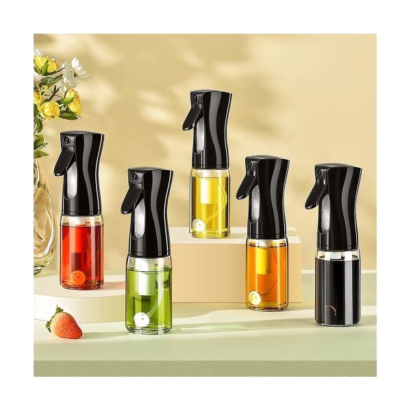 Sprayer for matlaging, 200 ml oliven spray sprayer, tilbehør, for salatlaging/baking/steking, svart