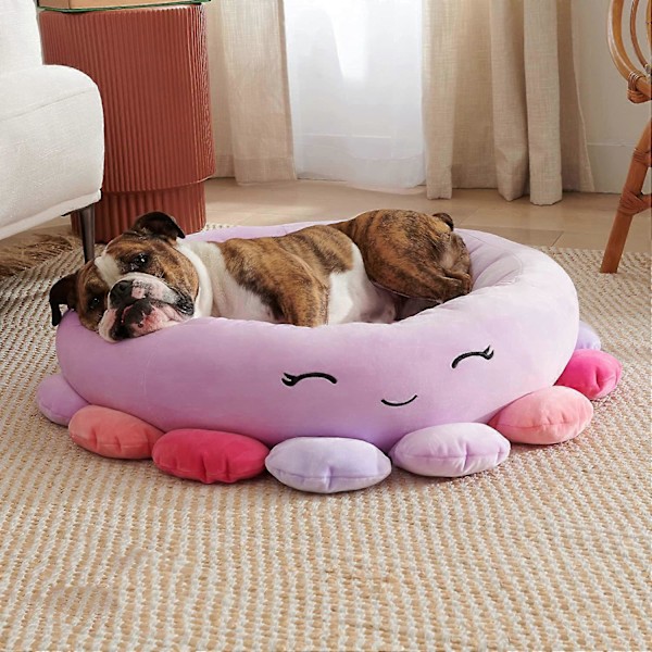 40 cm söpö sammakkoananaskatti-koiran ja kissan lemmikkivuode, erittäin pehmeä Squishmallows-pehmolemmikkivuode Octopus