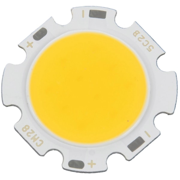 4 kpl 5W Chip-valo pyöreä COB Super kirkas LED-valo LED-lamput Lämmin valkoinen DC15-17v