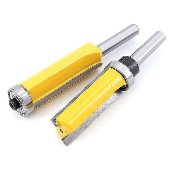 2023 - 8mm Skaft Flat Endefres, Ekstra Lang Kutter, Profilkutter Med Øvre Lager + Profilkutter
