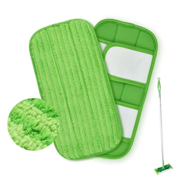 FOR Swiffer Sweeper Flat Hook Mop 12 tommer genanvendelig moppe