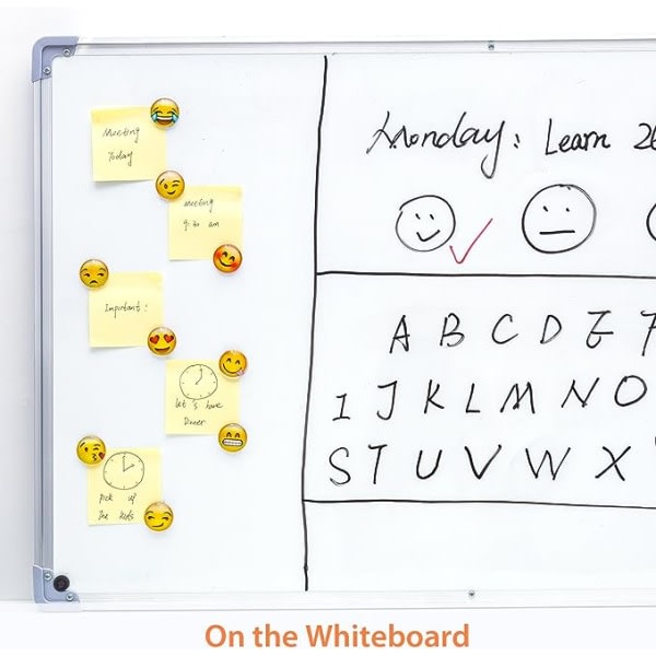 Emoji Magnet Kylskåpsmagnet Dekorativ Whiteboard Klassrumsskåp - 30mm*30mm