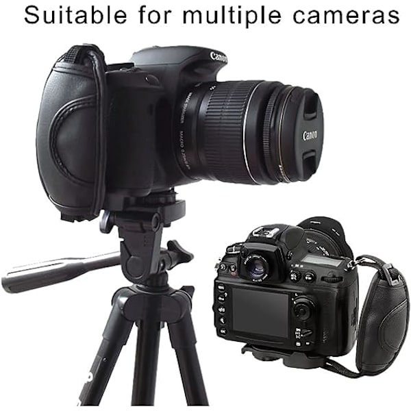 2 kpl kameran käsihihnoja Säädettävä pehmustettu kameran rannehihnat Yleiskamerarannekkeet kaikille DSLR- ja useimmille kameroille
