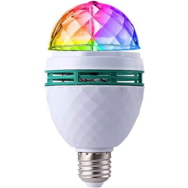 Pyörivä LED-vilkkupolttimo, multi kristallilavavalo E27 pohja