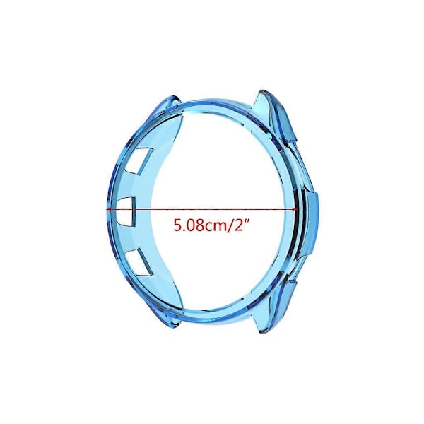 Stöttåligt Bumper-fodral för Garmin-Forerunner 965 med skärmskydd Transparent white