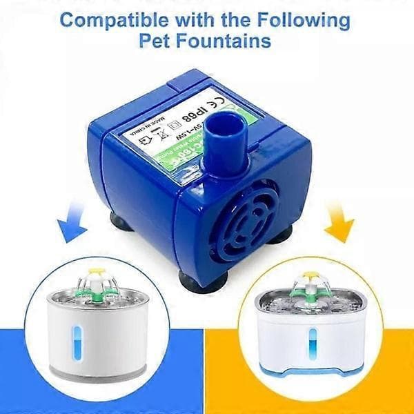 Vannpumpe Erstatningspumpe White Dual color LED light
