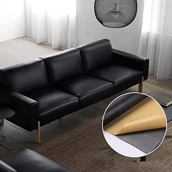 MTEVOTX 50*137cm Læderreparationslap, Læderklæberulle, Læderreparationslap, Til sofaer, bilsæder