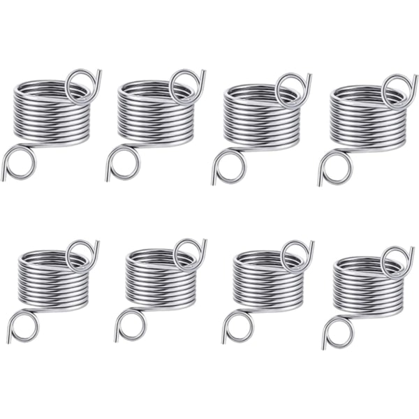 8 Pcs Stainless Steel Knitting Eyelet Yarn Guide Finger Holder Crochet Set For Hand Weaving Hook Line Accessories