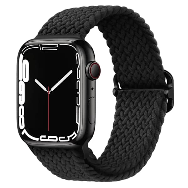 Elastinen rannekoru punottu Apple Watch 38mm / 40mm / 41mm - VALKOINEN