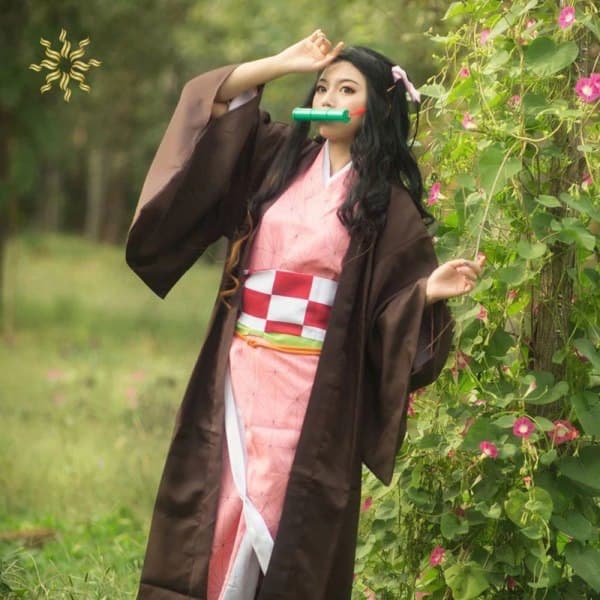 Anime Demon Slayer Cosplay Halloween Bambu Suukappaleet