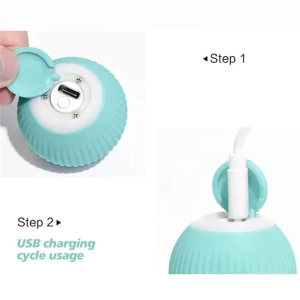 Power Ball 2.0 Kattelegetøj Automatisk Rullende Kattebold Smart Legetøj 2PCS