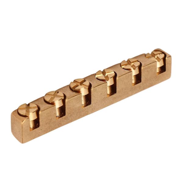 6-strenget messing guitar sadel - justerbar reservedel til bas