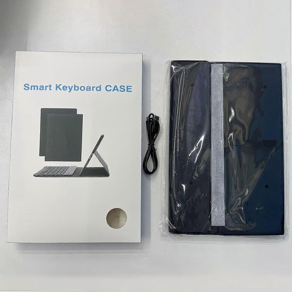 AM27 Nahka+TPU-tablettikotelo Bluetooth-näppäimistöllä Lenovo Tab K11 Plus -laitteelle